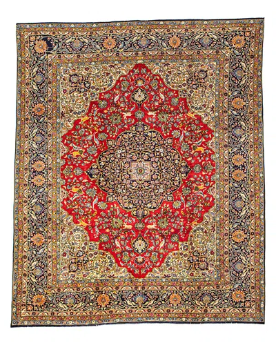 Bashian One Of A Kind Persian Kum Area Rug, 9'9 X 13' In Red