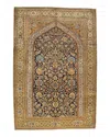 Bashian One Of A Kind Persian Kum W Silk Area Rug, 6'9 X 10'1 In Dark/blue