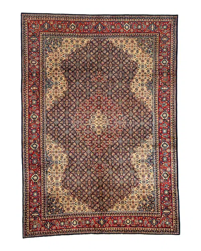 Bashian One Of A Kind Persian Sarouk Area Rug, 8'4 X 11'7 In Dark/blue