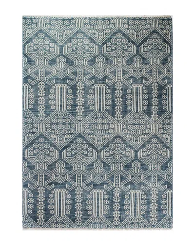 Bashian Rugs Artifact Wool Rug In Azure