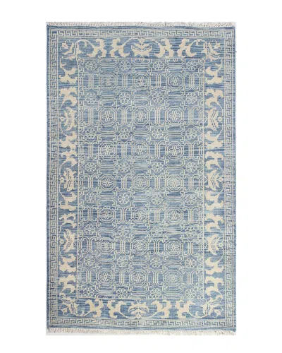 Bashian Rugs Bashian Artifact Delphi Denim Wool Area Rug In Blue