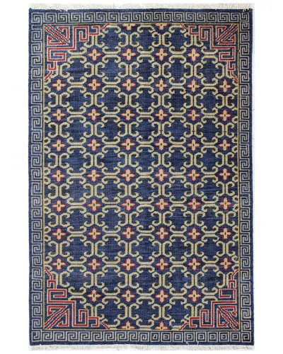 Bashian Rugs Bashian Artifact Sparta Wool Area Rug In Navy