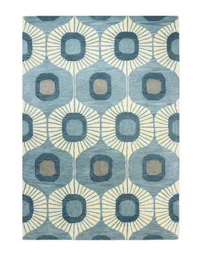 Bashian Rugs Bashian Chelsea Woodbridge Wool Area Rug In Blue