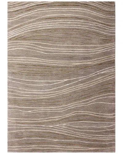 Bashian Rugs Bashian Greenwich Contemporary Wool -blend Rug In Beige