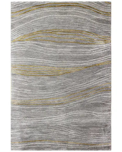 Bashian Rugs Bashian Greenwich Contemporary Wool -blend Rug In Grey