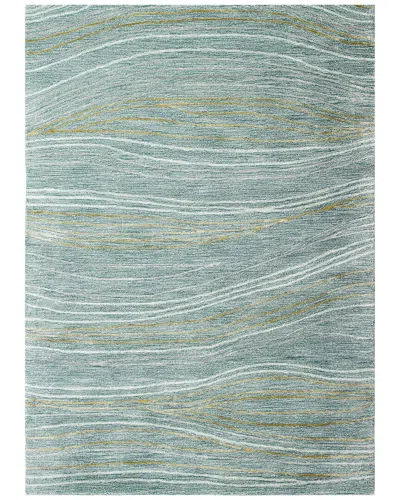 Bashian Rugs Bashian Greenwich Contemporary Wool -blend Rug In Teal