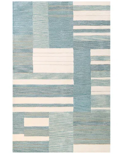 Bashian Rugs Bashian Mavise Transitional Wool-blend Rug In Teal