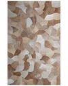 Bashian Rugs Bashian Santa Fe Grayson Leather Area Rug In Camel