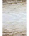 Bashian Rugs Bashian Santa Fe Julian Leather Area Rug In Camel