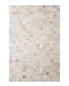 Bashian Rugs Bashian Santa Fe Thaddeous Leather Area Rug In Camel