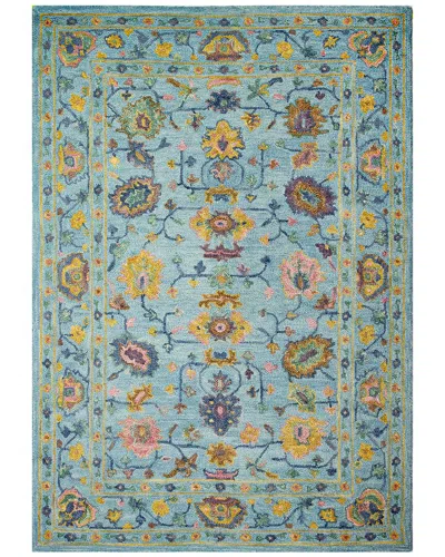 Bashian Rugs Bashian Valencia Transitional Wool Rug In Blue