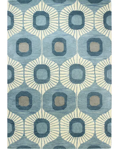 Bashian Rugs Chelsea Hand-tufted Wool Area Rug In Blue