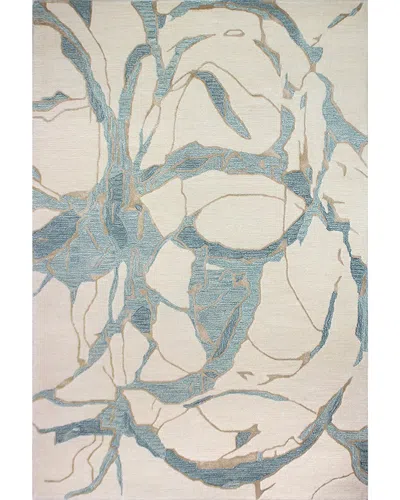 Bashian Rugs Greenwich Hand-tufted Wool-blend Area Rug In White