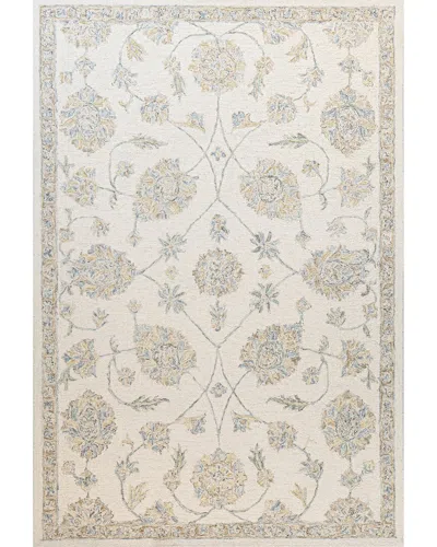 Bashian Rugs Nagendra Valencia Wool Rug In Ivory