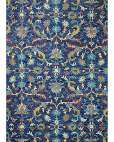 Bashian Rugs Valencia Hand-tufted Wool Area Rug In Blue