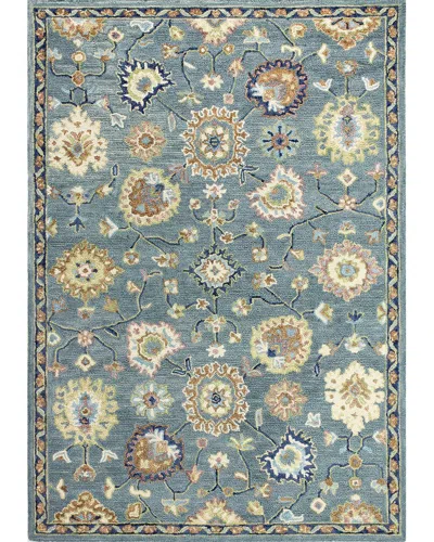 Bashian Rugs Valencia Hand-tufted Wool Area Rug In Blue