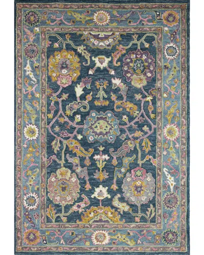 Bashian Rugs Valencia Hand-tufted Wool Area Rug In Teal
