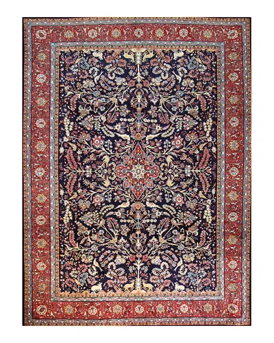 Bashian Sarouk Sark-1 Area Rug, 9'5 X 13' In Dark/blue
