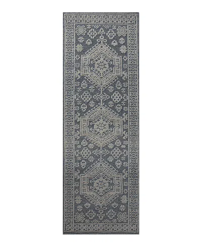 Bashian Telluride Tel501 Runner Area Rug, 2'6 X 8' In Denim
