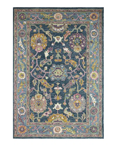 Bashian Valencia Al129 Area Rug, 8'6 X 11'6 In Teal/blue
