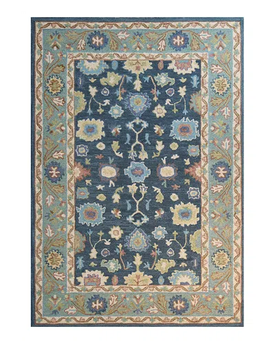 Bashian Valencia Al136 Area Rug, 5' X 7'6 In Teal/blue