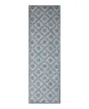 Bashian Valencia Al304 Runner Area Rug, 2'6 X 8' In Ivory/blue