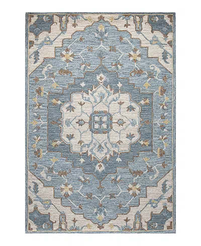 Bashian Valencia Al307 Area Rug, 5' X 7'6 In Light/blue