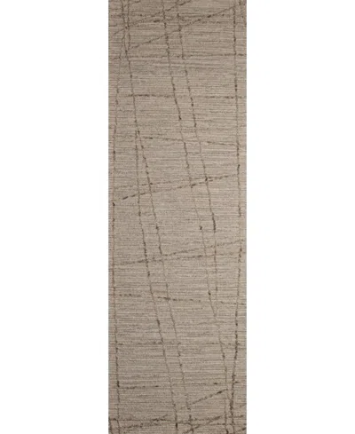 Bashian Valencia Val318 2'6"x8' Runner Area Rug In Sand