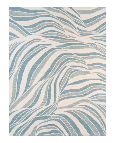 Bashian Verona Lc176 Area Rug, 7'6 X 9'6 In Ivory Teal