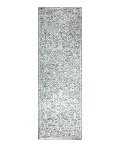 Bashian Verona R130 Runner Area Rug, 2'6 X 8' In Light/blue