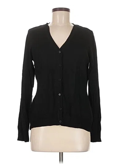 Pre-owned Basic Editions Cardigan Sweater In Black