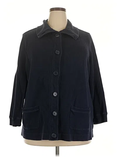 Pre-owned Basic Editions Cardigan Sweater In Black