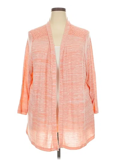 Pre-owned Basic Editions Cardigan Sweater In Orange
