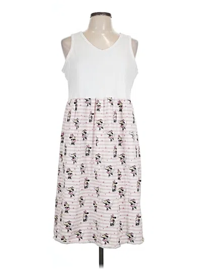 Pre-owned Basic Editions Casual Dress In White