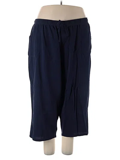 Pre-owned Basic Editions Casual Pants In Blue