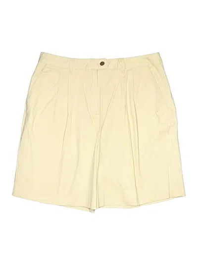 Pre-owned Basic Editions Khaki Shorts In White