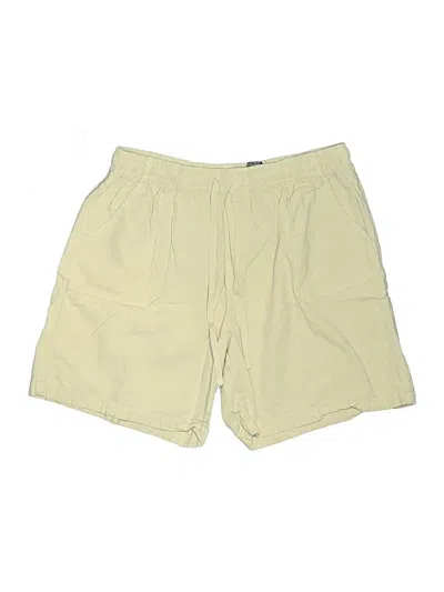 Pre-owned Basic Editions Khaki Shorts In Yellow