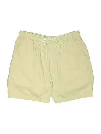 Pre-owned Basic Editions Khaki Shorts In Yellow