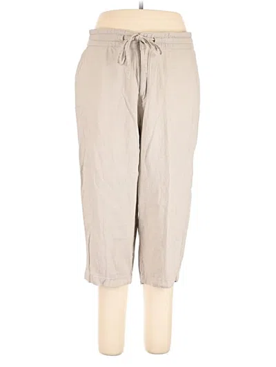 Pre-owned Basic Editions Linen Pants In Gray