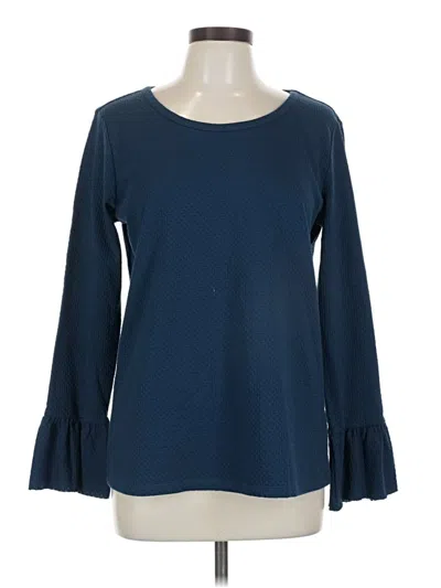 Pre-owned Basic Editions Long Sleeve T-shirt In Blue