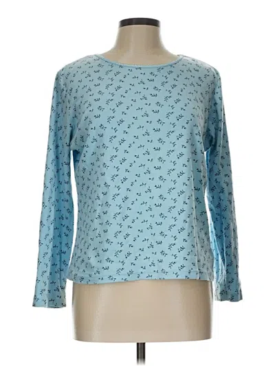 Pre-owned Basic Editions Long Sleeve T-shirt In Blue