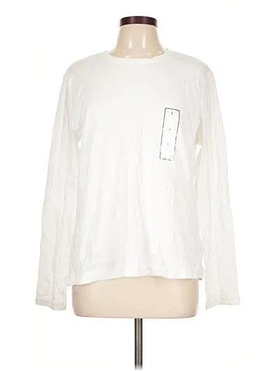 Pre-owned Basic Editions Long Sleeve T-shirt In White