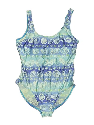 Pre-owned Basic Editions One Piece Swimsuit In Blue