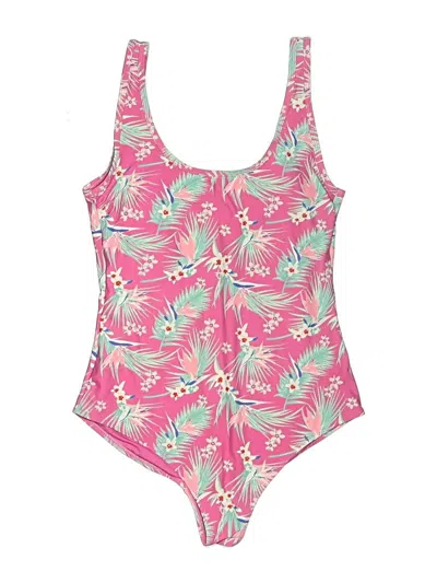 Pre-owned Basic Editions One Piece Swimsuit In Pink