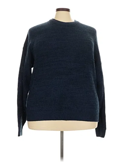 Pre-owned Basic Editions Pullover Sweater In Blue