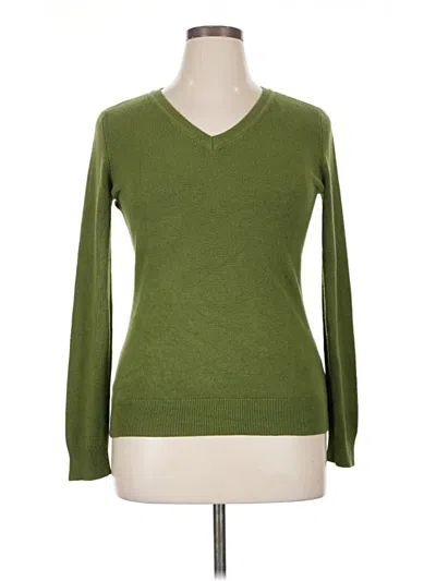 Pre-owned Basic Editions Pullover Sweater In Green