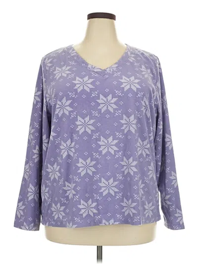 Pre-owned Basic Editions Pullover Sweater In Purple