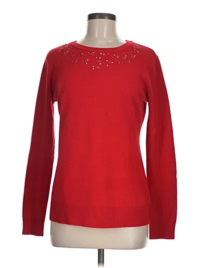 Pre-owned Basic Editions Pullover Sweater In Red