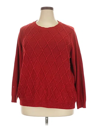 Pre-owned Basic Editions Pullover Sweater In Red