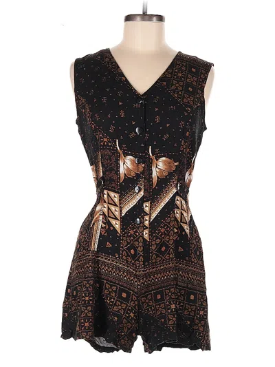 Pre-owned Basic Editions Romper In Black